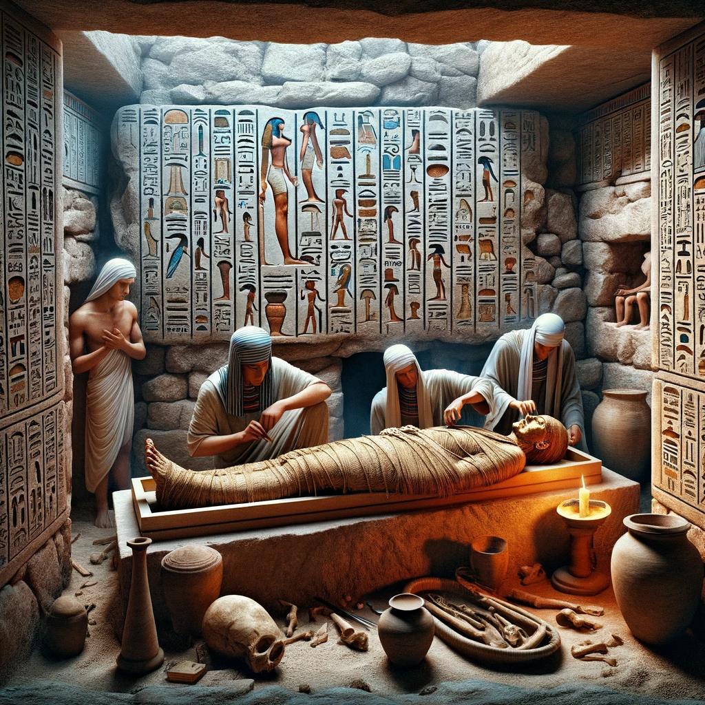 Ark.au Illustrated Bible - Genesis 50:26 - So Joseph died, being an hundred and ten years old: and they embalmed him, and he was put in a coffin in Egypt.