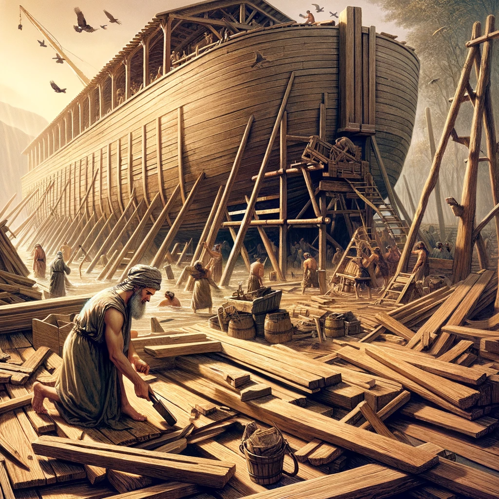 Ark.au Illustrated Bible - Genesis 6:15 - This is how you shall make it. The length of the ark will be three hundred cubits, the breadth of it fifty cubits, and the height of it thirty cubits.