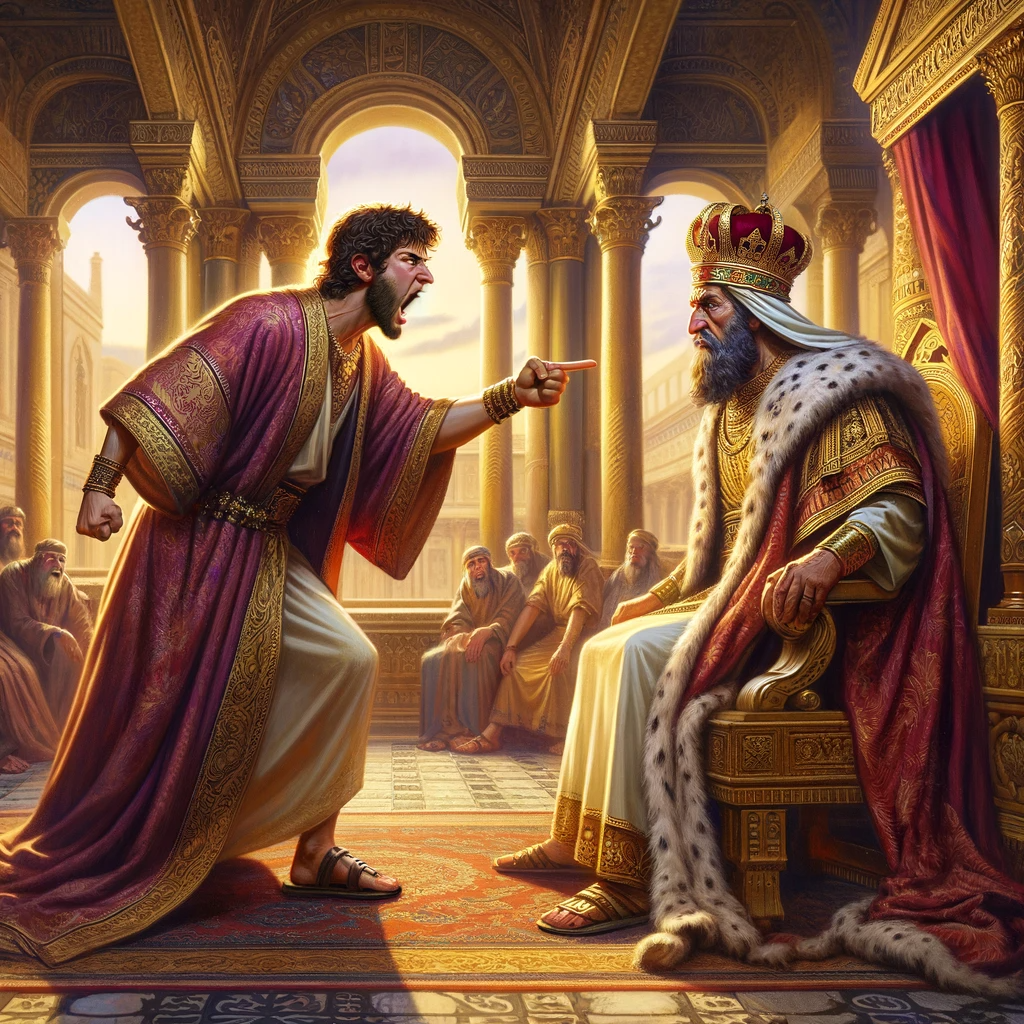 Ark.au Illustrated Bible - 2 Samuel 12:7 - And Nathan said to David, Thou art the man! Thus saith Jehovah the God of Israel: I anointed thee king over Israel, and I delivered thee out of the hand of Saul;